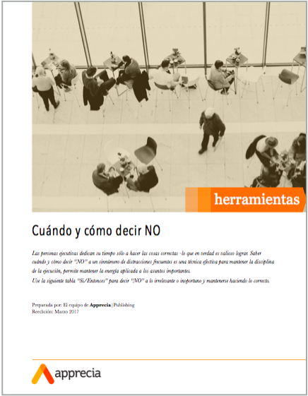 Cuándo y cómo decir NO - Herramienta